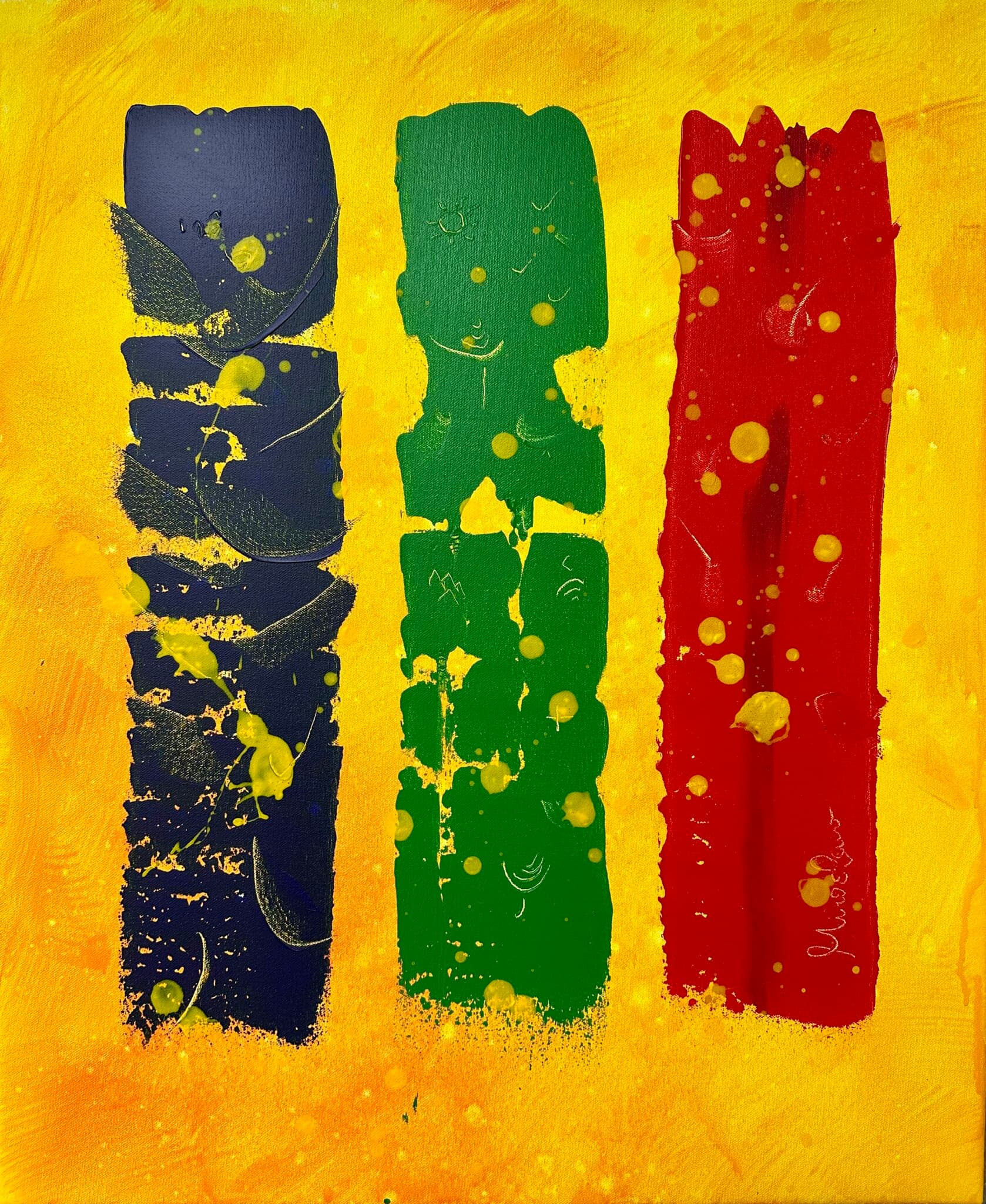Foundations — colourful abstract painting by Miroslavo
