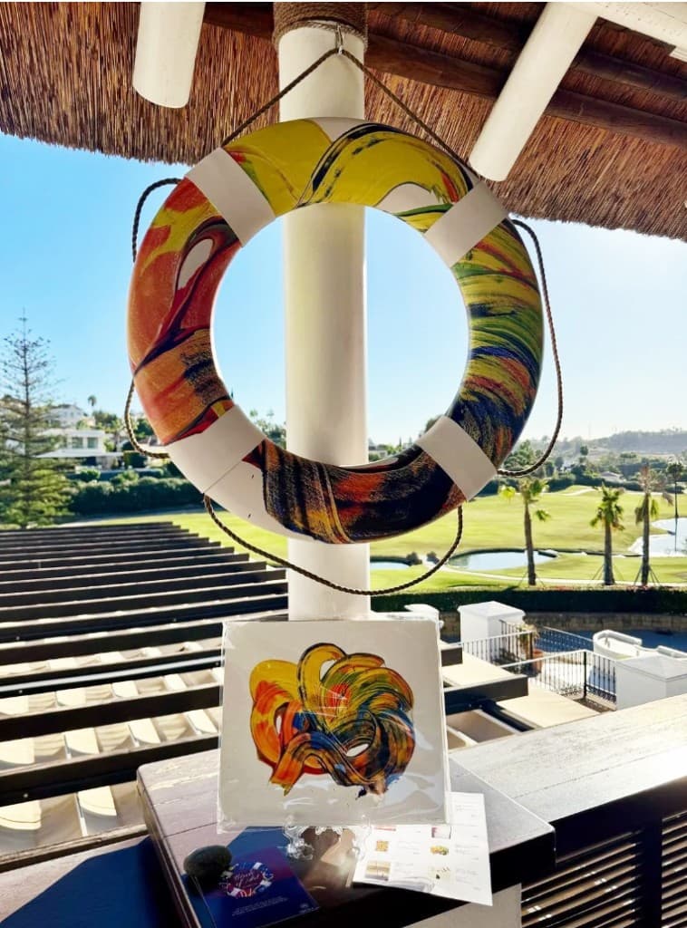 Oxcala life buoy installation by Miroslavo — Circle of Art