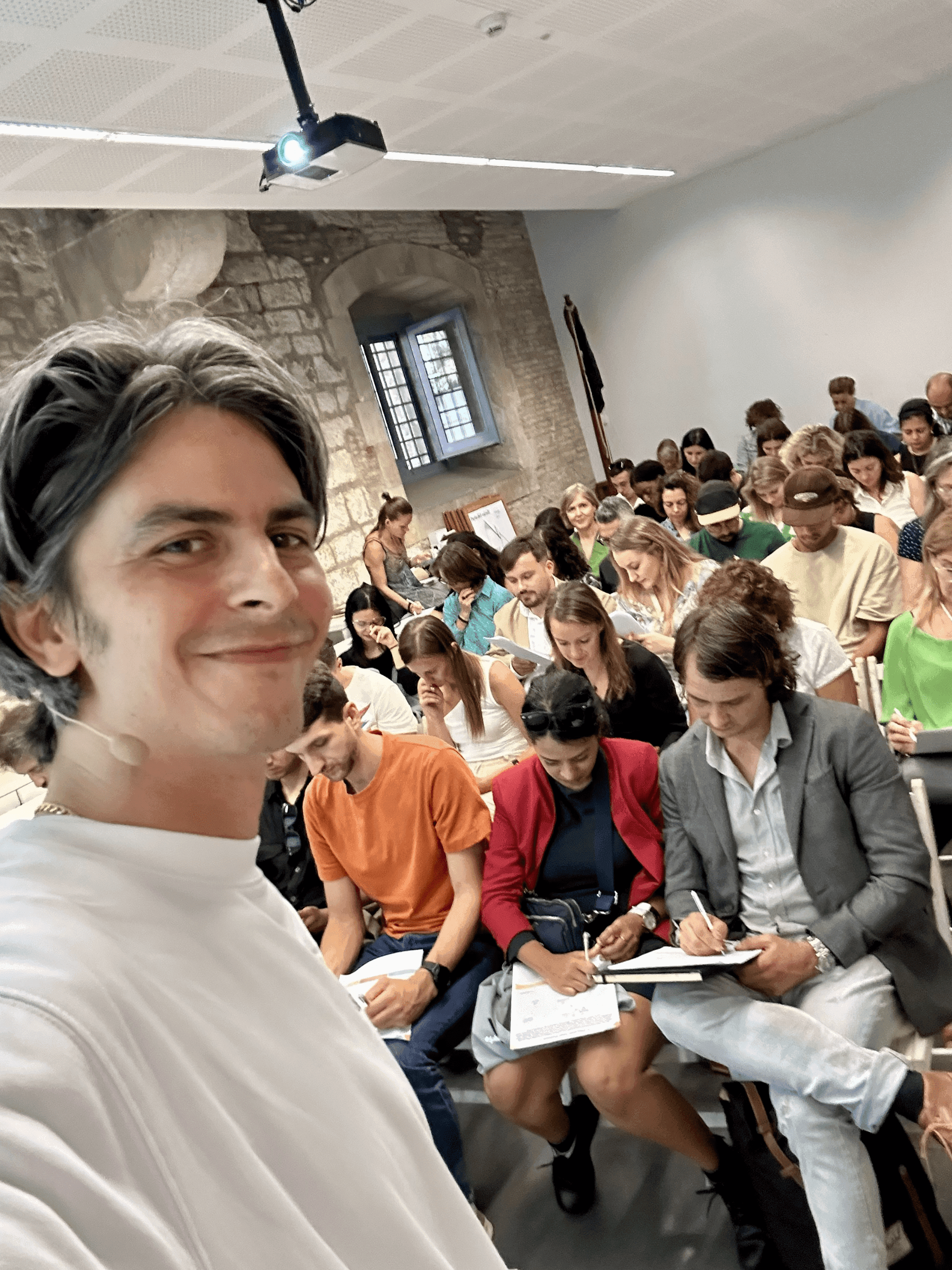 Miroslavo creative workshop at Barcelona International Community Day