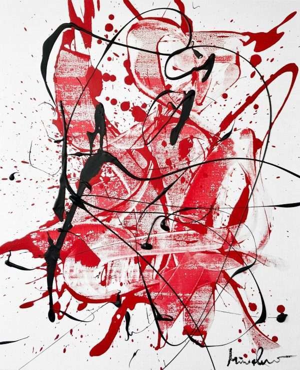 Passion and Courage Abstract Painting by Miroslavo